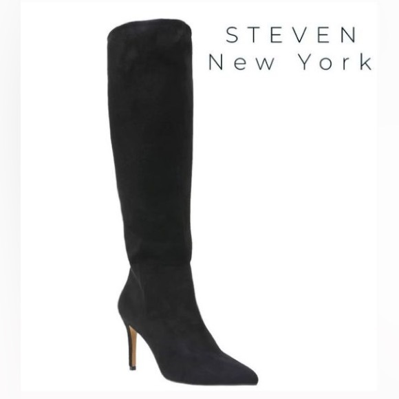 STEVEN by Steve Madden Shoes - Steven By Steve Madden Lido Knee-High Boot, Black